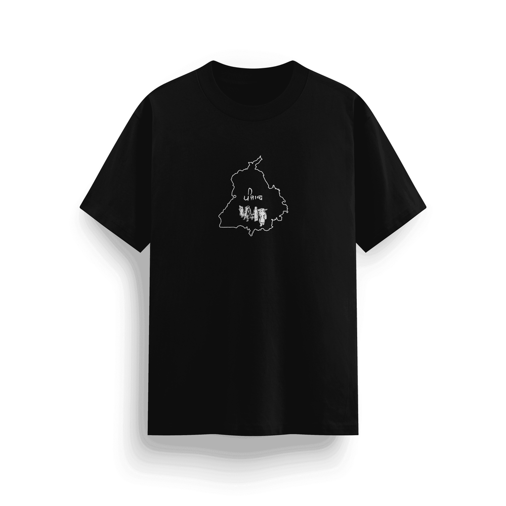 "Panjab Anarchy" T-Shirt – Classic Fit, 180 GSM, Black