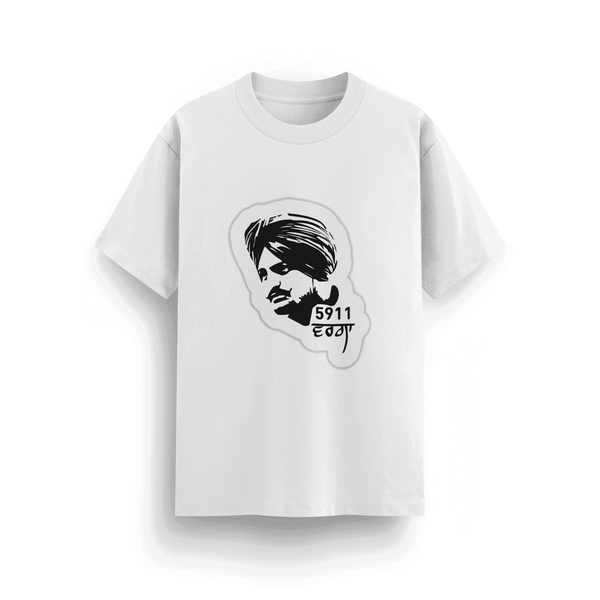 "Sidhu Moosewala 5911" T-Shirt – Classic Fit, 180 GSM, 2 Colors